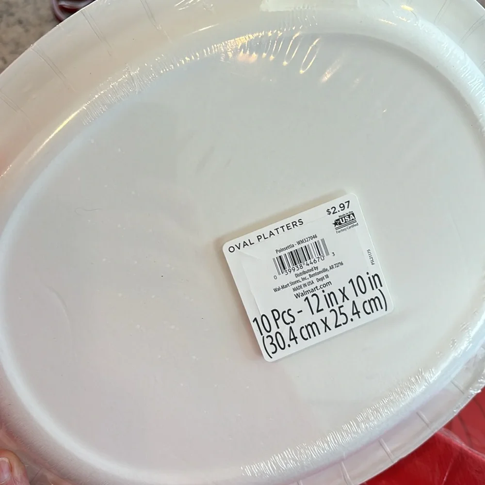 Christmas Poinsettia platter and napkin bundle all NWT